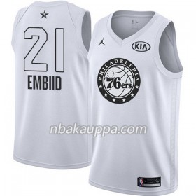 Philadelphia 76ers Joel Embiid 21 2018 Kaikki tähti Jordan Brand Valkoinen Pelipaidat Swingman - Miesten